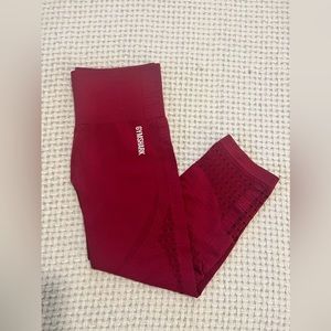 Gymshark Beet “Energy+ Seamless Cropped Leggings” Size M